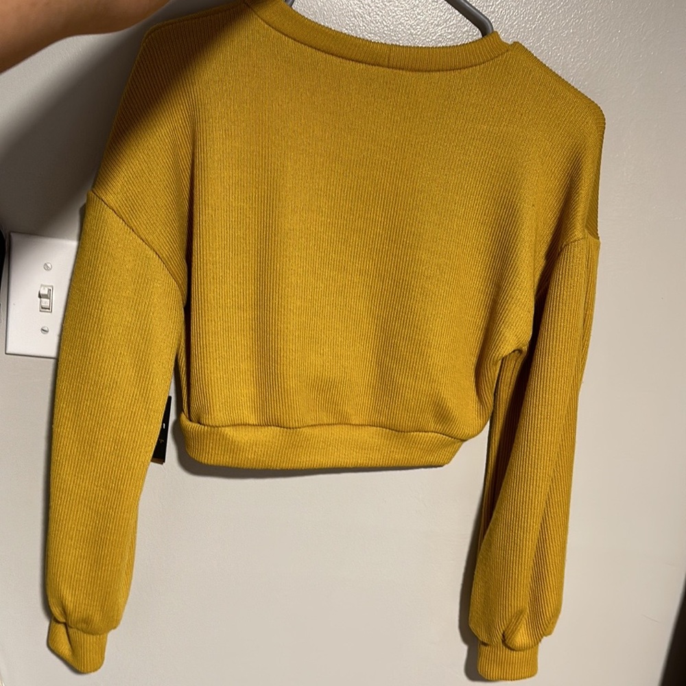 NWT! Forever 21 cropped long sleeve sweater